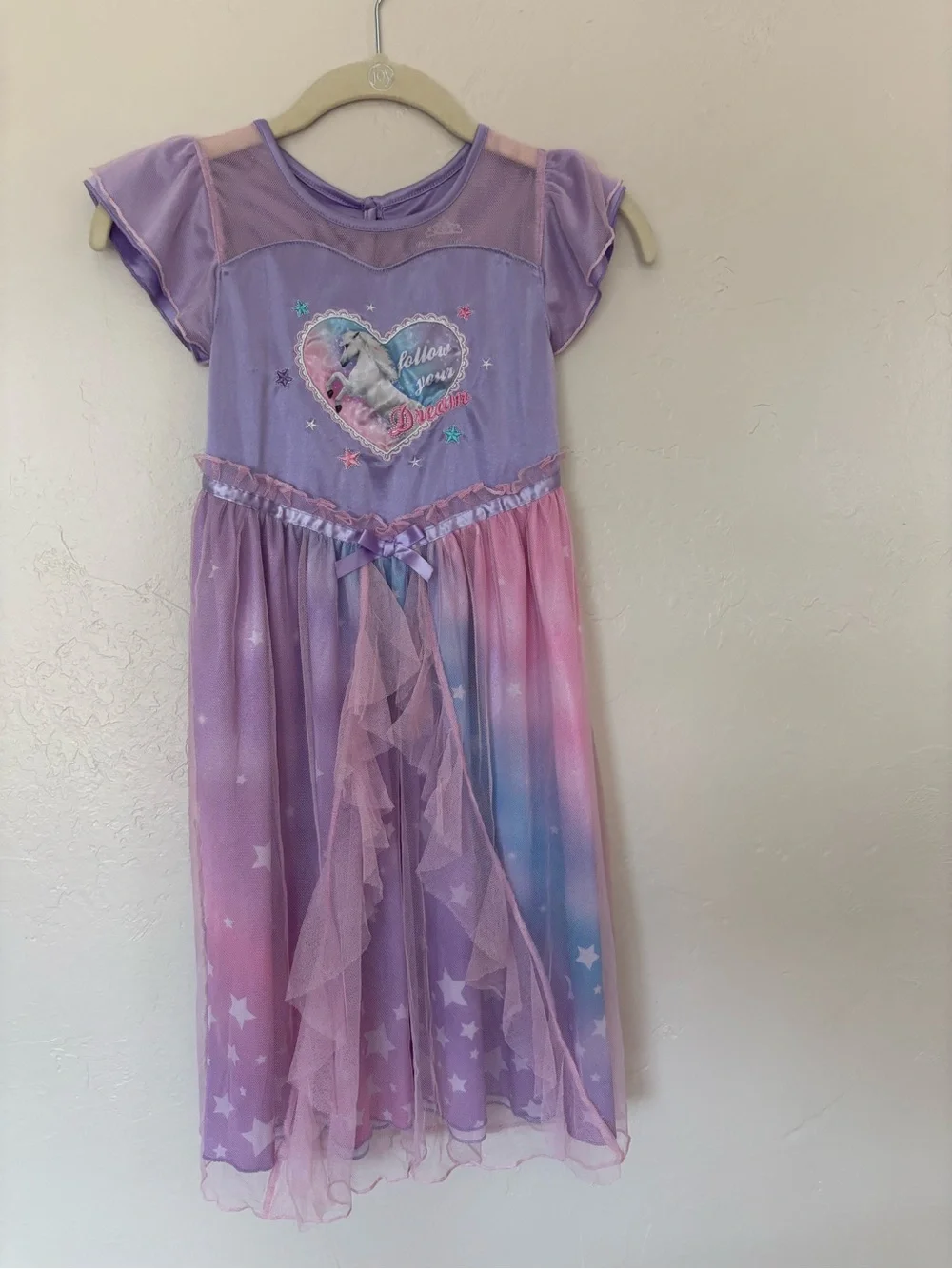 Princess Dream collection s 6/6x flame resistant night gown tulle unicorn heart